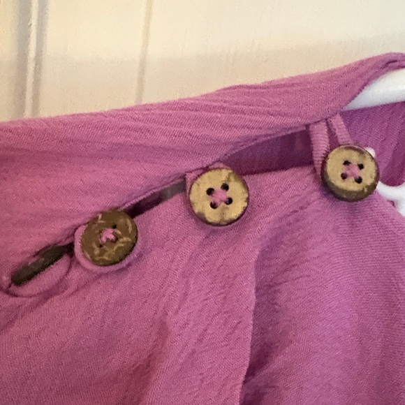 Free people free est size small Elegant Mauve Ruffle dress first bloom - Picture 6 of 9